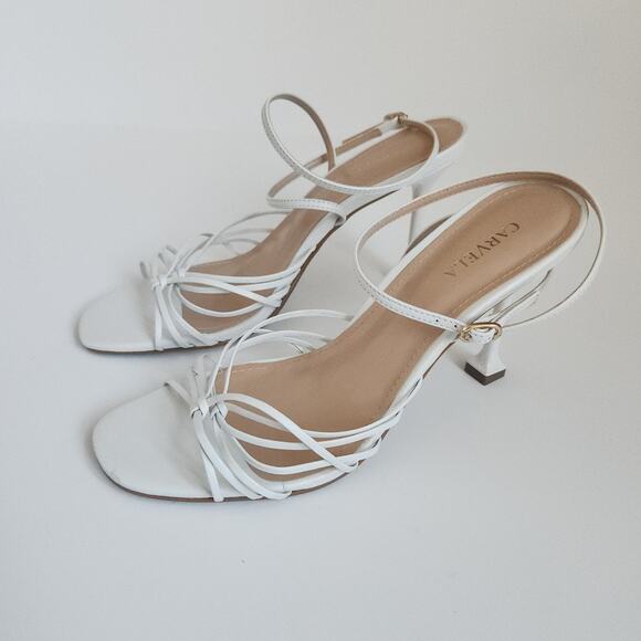 Carvela Shoes - Carvela Leather Open Toe Heels